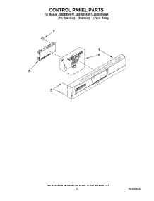 02 - Control Panel Parts parts for Maytag Dishwasher JDB3600AWX1 from AppliancePartsPros.com