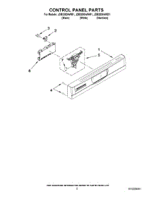 02 - Control Panel Parts parts for Maytag Dishwasher JDB3200AWW1 from AppliancePartsPros.com