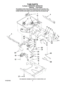 02 - Tub Parts parts for Maytag Dishwasher JDD4000AWX2 from AppliancePartsPros.com