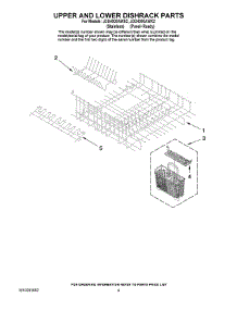 04 - Upper And Lower Dishrack Parts parts for Maytag Dishwasher JDD4000AWX2 from AppliancePartsPros.com