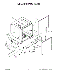 05 - Tub And Frame Parts parts for Maytag Dishwasher JDB3650AWF0 from AppliancePartsPros.com