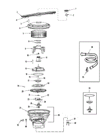 03 - Pump & Motor parts for Jenn-Air Dishwasher JDB3610BWE from AppliancePartsPros.com