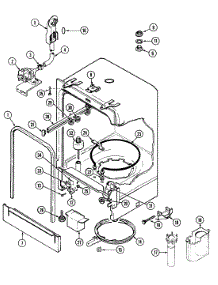 06 - Tub parts for Jenn-Air Dishwasher DW700B from AppliancePartsPros.com