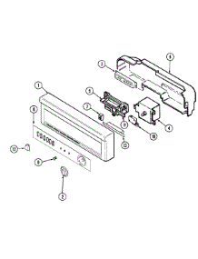 02 - Control Panel parts for Jenn-Air Dishwasher DW761W from AppliancePartsPros.com
