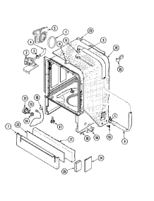 04 - Outer Tub parts for Jenn-Air Dishwasher JDB9910AWQ from AppliancePartsPros.com