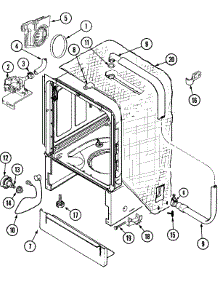 04 - Outer Tub parts for Jenn-Air Dishwasher JDB7910AWB from AppliancePartsPros.com