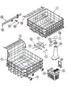 06 - Track & Rack Assembly parts for Jenn-Air Dishwasher JDB7910AWB from AppliancePartsPros.com