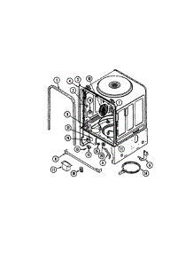 Inner Tub parts for Jenn-Air Dishwasher JDB6510AWR from AppliancePartsPros.com