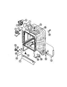 Outer Tub parts for Jenn-Air Dishwasher JDB6510AWR from AppliancePartsPros.com