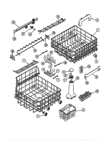 Track And Rack Assembly parts for Jenn-Air Dishwasher JDB6510AWD from AppliancePartsPros.com