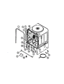 Inner Tub parts for Jenn-Air Dishwasher JDB6510AWD from AppliancePartsPros.com