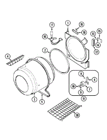 04 - Tumbler parts for Jenn-Air Dryer JDE2000A from AppliancePartsPros.com