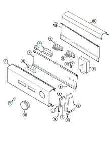 02 - Control Panel parts for Jenn-Air Dryer JDG2000A from AppliancePartsPros.com