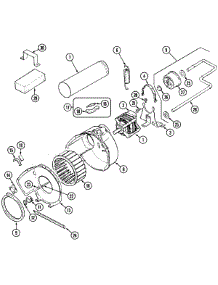 04 - Motor & Drive parts for Jenn-Air Dryer JDG2000A from AppliancePartsPros.com