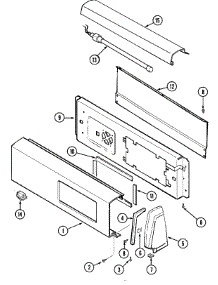 02 - Control Panel parts for Jenn-Air Dryer JDE3000A from AppliancePartsPros.com