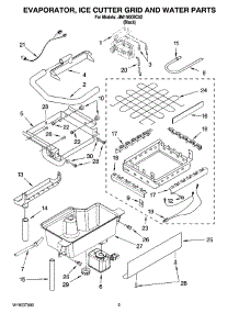02 - Evaporator, Ice Cutter Grid And Water Parts parts for Maytag Ice Machine JIM158XBCX2 from AppliancePartsPros.com