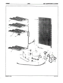 02 - Unit Compartment & System parts for Jenn-Air Freezer JDF15 from AppliancePartsPros.com