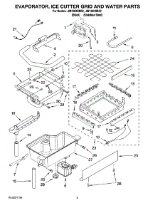 02 - Evaporator, Ice Cutter Grid And Water Parts parts for Maytag Ice Machine JIM158XBRS2 from AppliancePartsPros.com