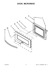 03 - Door, Microwave parts for Jenn-Air Microwave JMC2127WS01 from AppliancePartsPros.com