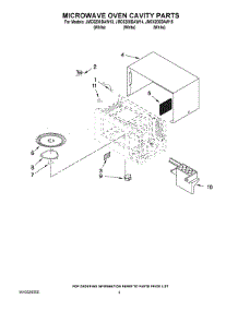 03 - Microwave Oven Cavity Parts parts for Maytag Microwave JMC5200BAW14 from AppliancePartsPros.com