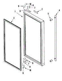 02 - Door parts for Jenn-Air Ice Machine JIM1550ARB from AppliancePartsPros.com
