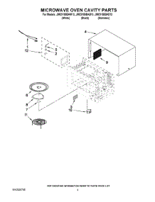 03 - Microwave Oven Cavity Parts parts for Maytag Microwave JMC9158BAW13 from AppliancePartsPros.com