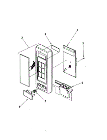 02 - Control Panel parts for Jenn-Air Microwave JMC5200AAW from AppliancePartsPros.com
