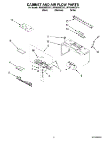 02 - Cabinet And Air Flow Parts parts for Maytag Microwave JMV8208BCB17 from AppliancePartsPros.com