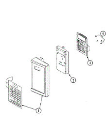 03 - Control Panel parts for Jenn-Air Microwave JMV8000BDB from AppliancePartsPros.com