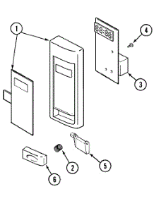 02 - Control Panel parts for Jenn-Air Microwave JMC7000ADW from AppliancePartsPros.com
