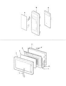 02 - Control / Door parts for Jenn-Air Microwave JMC9158AAB from AppliancePartsPros.com