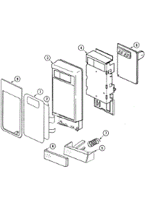 02 - Control Panel parts for Jenn-Air Microwave JMC8100ADW from AppliancePartsPros.com