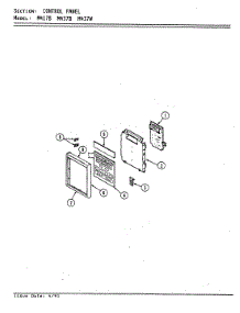 03 - Control Panel parts for Jenn-Air Microwave M417B from AppliancePartsPros.com