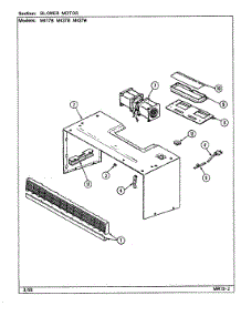 02 - Blower Motor parts for Jenn-Air Microwave M417B from AppliancePartsPros.com