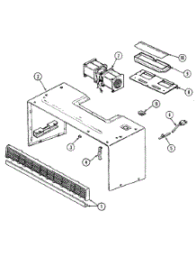 02 - Blower Motor parts for Jenn-Air Microwave M418B from AppliancePartsPros.com