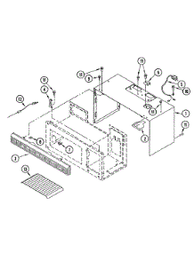 02 - Cabinet parts for Jenn-Air Microwave M439B0 from AppliancePartsPros.com
