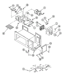 04 - Motor parts for Jenn-Air Microwave M439W0 from AppliancePartsPros.com