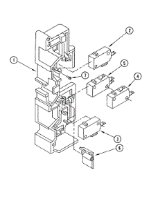 02 - Interlock Switches parts for Jenn-Air Microwave M439W0 from AppliancePartsPros.com