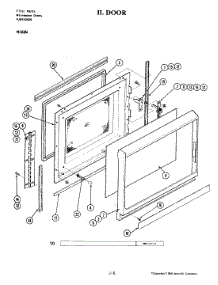 03 - Door (M166w) parts for Jenn-Air Microwave M166W from AppliancePartsPros.com