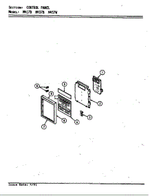 Control Panel parts for Jenn-Air Microwave M437B from AppliancePartsPros.com