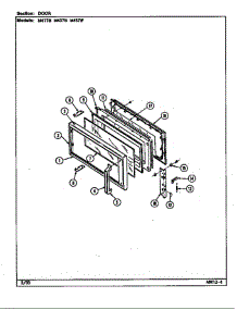 Door parts for Jenn-Air Microwave M437B from AppliancePartsPros.com