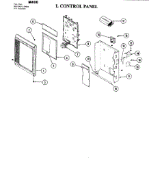 03 - Control Panel parts for Jenn-Air Microwave M400 from AppliancePartsPros.com