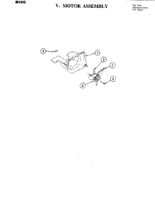 05 - Motor Assembly parts for Jenn-Air Microwave M400 from AppliancePartsPros.com