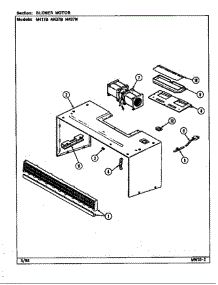 Blower Motor parts for Jenn-Air Microwave M437W from AppliancePartsPros.com