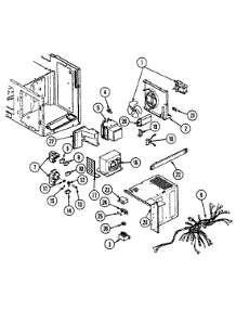 05 - Internal Controls parts for Jenn-Air Microwave M438B from AppliancePartsPros.com