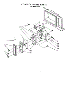 02 - Control Panel parts for Jenn-Air Microwave M120 from AppliancePartsPros.com