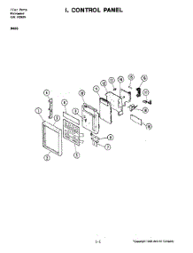 02 - Control Panel parts for Jenn-Air Microwave M406 from AppliancePartsPros.com