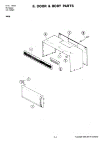 03 - Door & Body Parts parts for Jenn-Air Microwave M406 from AppliancePartsPros.com