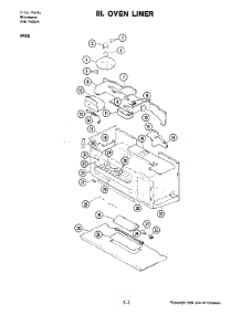 06 - Oven Liner parts for Jenn-Air Microwave M406 from AppliancePartsPros.com