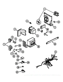 Internal Controls parts for Jenn-Air Microwave M457B from AppliancePartsPros.com